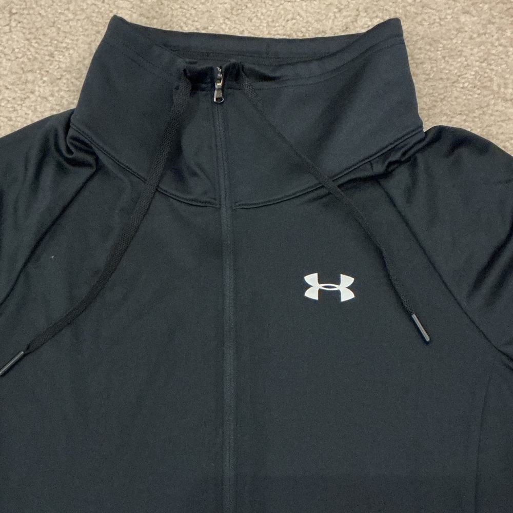 Under Armour Women’s Black Full-Zip Lightweight Training Shirt Jacket - Size S - Picture 2 of 6